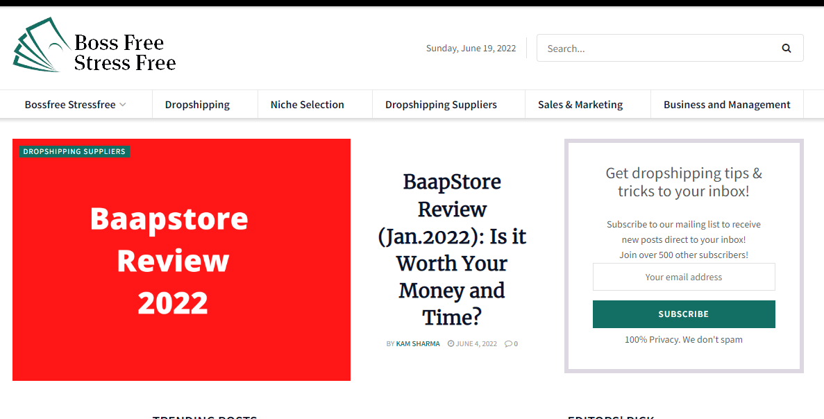 Blog website with Jnews